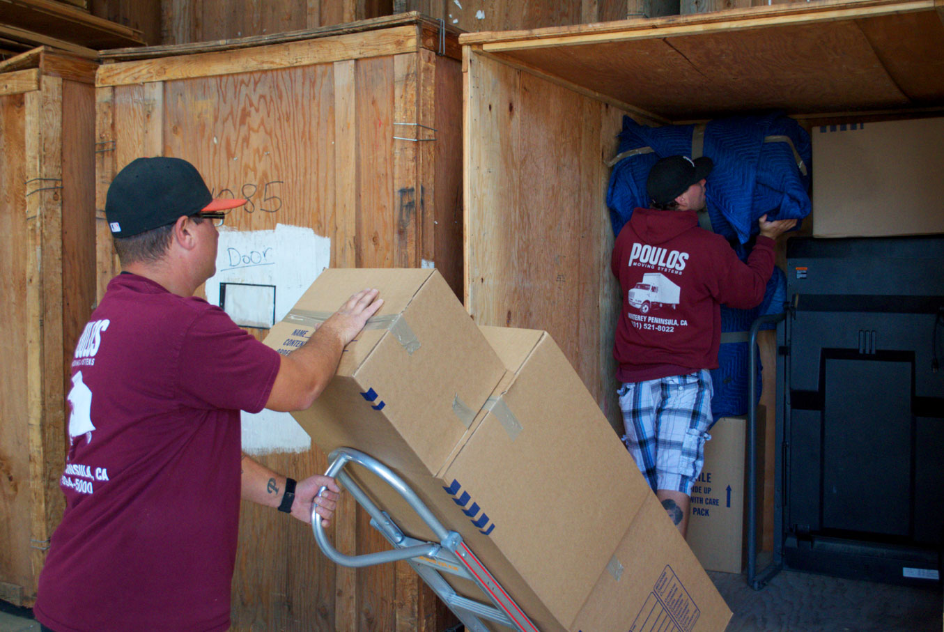 Poulos Military Move Guys Loading Truck
